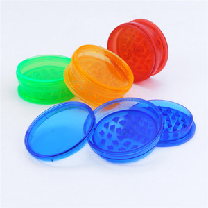 Custom Logo/Pattern 40mm/60mm 3 Part Design Portable Plastic <b>Herb</b> <b>Grinder</b> Mini Dry <b>Herb</b> Spice Tobacco <b>Grinder</b> Accessories - Product Image 1