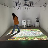 Équipement de parc d'attractions pour parents et enfants, jeu interactif de projection au sol, projecteur 5000 lumens