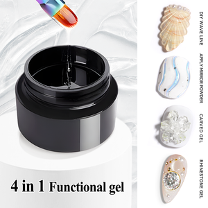 HONEY GIRL Professional 2025 Trending 4-en-1 Nail Gel Polish Glue 15ml 3D Sculpting Gel <span class=keywords><strong>para</strong></span> Nail Builder Press on Nails - Product Image 4