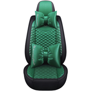 Housse de siège de <span class=keywords><strong>voiture</strong></span> verte de luxe entièrement recouverte, décorée de diamants, pour jeune fille, universelle, pour <span class=keywords><strong>voiture</strong></span> de femme - Product Image 1