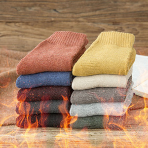 Women's Thermal Mid-Calf Socks Thickened Terry Cotton Warm Floor Socks For Autumn Winter - Product Image 3