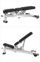 Équipement de fitness, musculation, banc plat incliné et incliné, poids réglable, banc multifonctionnel pour s'asseoir