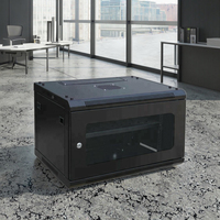 Meilleur rack de serveur de 19 pouces, profondeur 600 mm, 4U 22U, armoire réseau murale en acier SPCC en stock