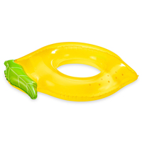 Bouée de piscine gonflable en PVC épaissi en forme de citron, durable, pour adultes et enfants, jouet de fête estivale
