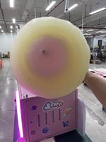 Nouvelle machine distributrice de barbe à papa mini pour centre commercial, autonome, fonctionnement 24h/24 et 7j/7, haute productivité, rentabilité élevée, fort trafic