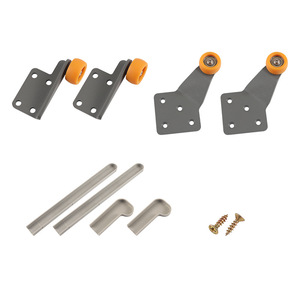 Concealed <b>Plastic</b> Lift-Up Door Guide Rail 400mm 700mm <b>Glue</b> Groove Cabinet Hardware Minimalist Design Easy Installation - Product Image 2