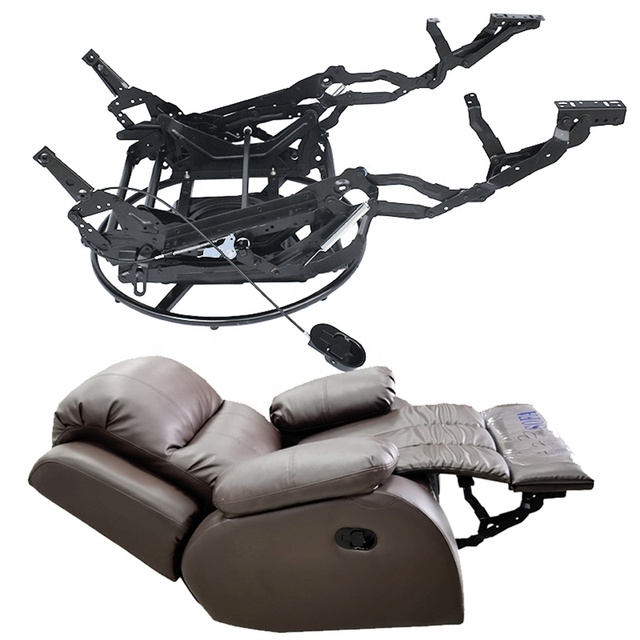 Auto Swivel Single Seat Sofa Hinges Manual Chair Swivelling Tilt Furniture Base Hardware 360 Degree Rotating Mechanism for Chair
