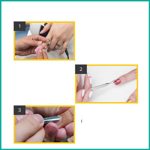 Pousse-cuticules réutilisable en acier inoxydable double extrémité pour nettoyer les ongles, enlever le vernis gel et couper les peaux mortes - Product Image 6