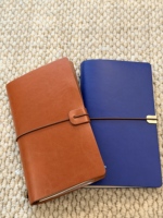 Cuaderno de Anillas con Espiral, Tamaño A6, de Cuero/PVC, con Impresión de Logotipo Personalizado, 100 Hojas, Bloc de Notas de Viaje, Gran Venta