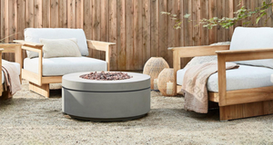 Mesa de Fogata Redonda Personalizable, <span class=keywords><strong>Estufa</strong></span> Multicombustible (Leña/Gas/<span class=keywords><strong>Bioetanol</strong></span>) para Villa, Casa de Huéspedes, Patio Interior y Exterior - Product Image 4