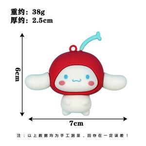 Venta al por mayor para colgante de llavero de PVC nuevo diseño creativo gato KT ecológico ligero Flexible DIY accesorios pequeño regalo - Product Image 5