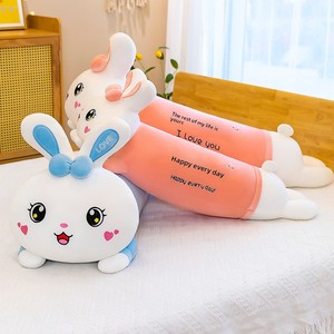 Almohada de Conejo Rosa Súper Suave <span class=keywords><strong>para</strong></span> Niñas, Juguete de Peluche, Animal de Peluche Relleno de Algodón PP, Material de Poliéster - Product Image 4