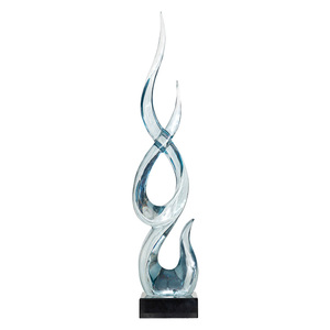 Decoración del hogar favores <span class=keywords><strong>de</strong></span> <span class=keywords><strong>la</strong></span> boda resina artesanía regalos abstracto 3D <span class=keywords><strong>llama</strong></span> forma escultura <span class=keywords><strong>de</strong></span> resina - Product Image 6