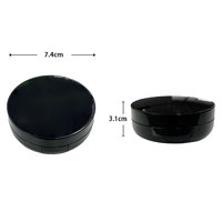 Boîtes à coussin d'air en ABS en gros pour l'emballage cosmétique, boîtes à poudre en plastique personnalisables avec revêtement UV, design scellé vide