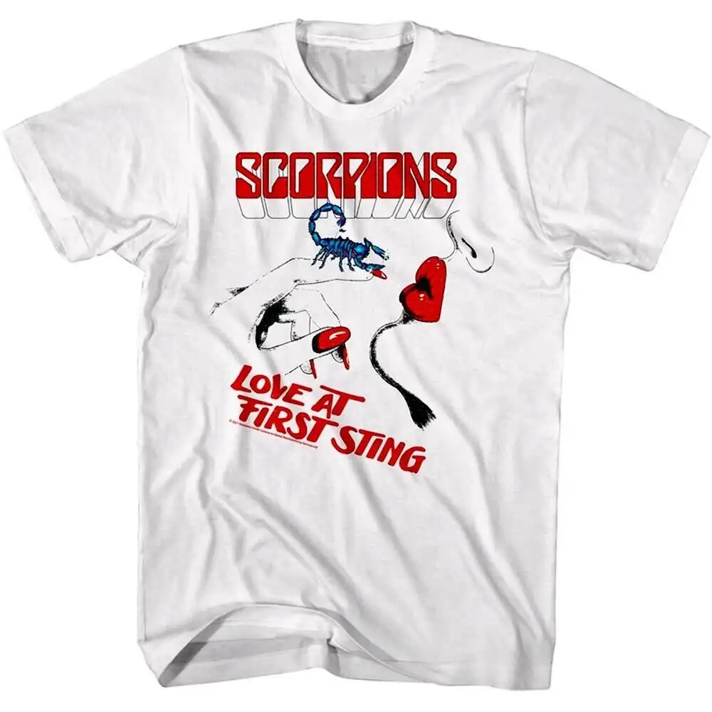 Scorpions Unisex Tshirt Custom Tour Shirt Lips T Shirt Sting Kiss Art Men's Graphic Concert Tee Sexy Women Top Tee