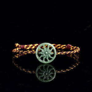 Pulsera de Jadeíta Verde Natural, Diseño Original, Moda UNISEX, Regalo con Certificado de Tasación SL150 - Product Image 1
