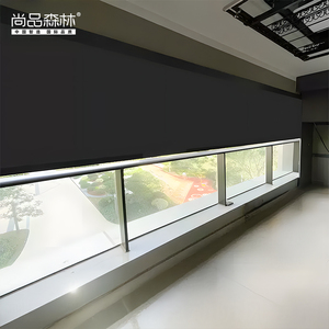 Restaurant Store personalizzato moderno bambù orizzontale semplice <span class=keywords><strong>rullo</strong></span> elettrico telecomandato UV blocco finestra francese - Product Image 5