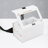 Boîtes pliables d'emballage de bouteille de jus de support de fenêtre de PVC frais de carton d'aimant pour la bouteille de jus