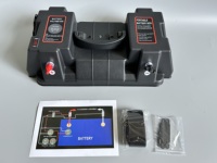 Caja de Plástico DC12V 24V con Puertos USB y Encendedor, Caja de Batería con Accesorios de Alimentación para Exteriores