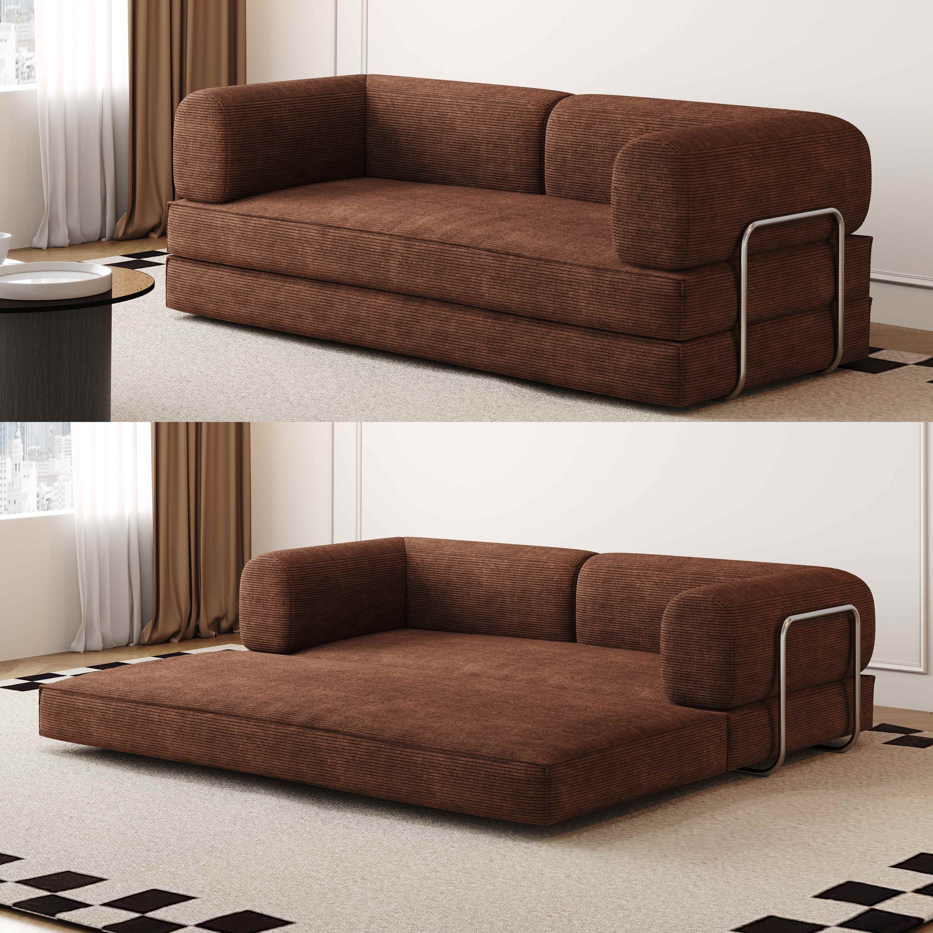 Design Modern Wholesale Fabric Compression Compressed Sofa Couch Living ...