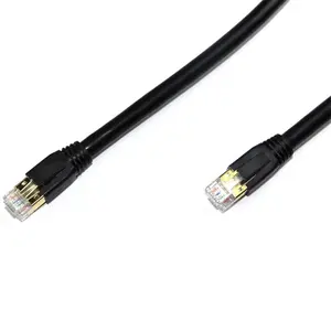 XXD Wholesale OEM Cat8 2m Network Cable 40Gbps 2000Mhz Communication RJ45 Patch Cable 26AWG Bare Copper Cat8 Ethernet Cable