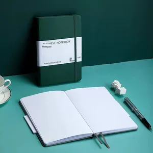 Libreta A5 Personalizada con Correa, Diseño de Matriz de Puntos, Logotipo Imprimible, Cubierta de Imitación de Cuero, Alta Calidad, Gruesa y Plana - Product Image 3