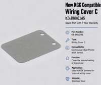 Nouveau cache-câblage compatible KGK C KB-BKK6145, pièce de rechange avec garantie d'un an