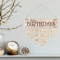 DIY Avent Bulletin Plaque Conseil Suspendu Mur Rappel Étiquettes En Bois Calendrier D'anniversaire pour La Décoration De La Maison