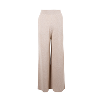Nouveau pull en tricot beige à manches longues, pantalon long, col rond, pull en laine mérinos ample, ensemble de pull en tricot
