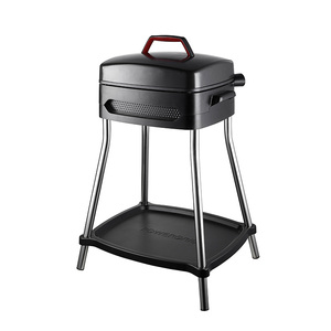 Barbacoa eléctrica de acero inoxidable, 1450W, 120V, pequeña, sin humo, con soporte - Product Image 6