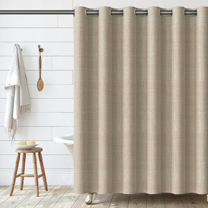 DaiDui <span class=keywords><strong>Rideau</strong></span> <span class=keywords><strong>de</strong></span> <span class=keywords><strong>douche</strong></span> imperméable <span class=keywords><strong>en</strong></span> tissu polyester aspect <span class=keywords><strong>lin</strong></span> <span class=keywords><strong>de</strong></span> haute qualité <span class=keywords><strong>de</strong></span> couleur unie sur mesure - Product Image 5