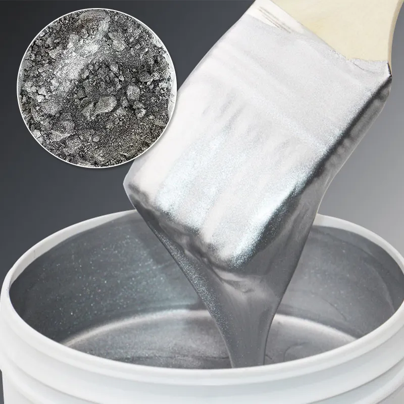 Hoge Kwaliteit Epoxyhars Water Op Basis Van Aluminium Poederpasta Aluminium Pasta Zilver Aluminium Pasta