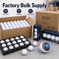 Balles de golf XJT 3 pièces en uréthane coulé/surlyn de qualité supérieure, 3 pièces, performance de tour, toucher doux, rotation élevée, logo OEM personnalisé disponible