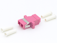 Acoplador dúplex LC de cerámica de circonio premium, adaptador de panel de alta densidad compatible con LGX para centro de datos de montaje en rack de 19 pulgadas