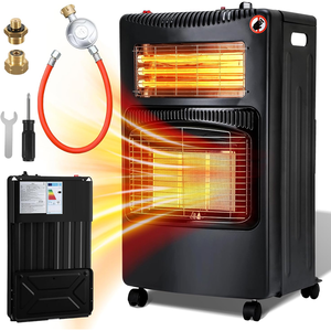 Chauffe-ruge portable électrique et à gaz LUOQI le plus vendu, avec tube en quartz rouge et fonction <span class=keywords><strong>d</strong></span>'éclairage, pour usage intérieur/extérieur, camping-car et chambre à coucher - Product Image 1