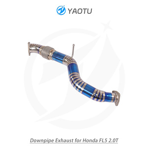 Tubo de Escape de Titanio de Alta Calidad YT, Tubo Delantero para Honda <span class=keywords><strong>Civic</strong></span> <span class=keywords><strong>Type</strong></span>-<span class=keywords><strong>R</strong></span> FL5 <span class=keywords><strong>2.0</strong></span> - Product Image 3