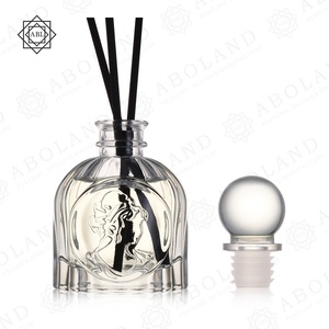 High Quality Empty Round Luxury Home Decorative Glass Diffuser Bottle - Product Image 1