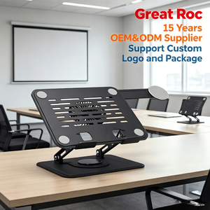 Support Ergonomique pour Ordinateur <span class=keywords><strong>Portable</strong></span> avec <span class=keywords><strong>Ventilateur</strong></span> de Refroidissement Magnétique, <span class=keywords><strong>Plateau</strong></span> Téléphone Magnétique Rétractable, Rehausseur <span class=keywords><strong>Portable</strong></span> 3-en-1 pour Ordinateurs Portables de 10 à 17 Pouces - Product Image 6