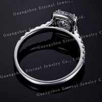 Feiner Schmuck IGI-Zertifikat 1ct 2ct Kissenförmiger Schliff VVS Labor-Gezüchteter Diamant 10K 14K 18K Weißgold PT950 Ehering