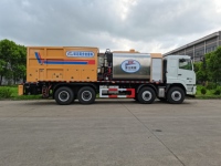 YUANYA Distribuidor Automático de Asfalto y Virutas para Camiones, Máquina Inteligente para la Colocación de Virutas en Carreteras, Bomba de Maquinaria Vial