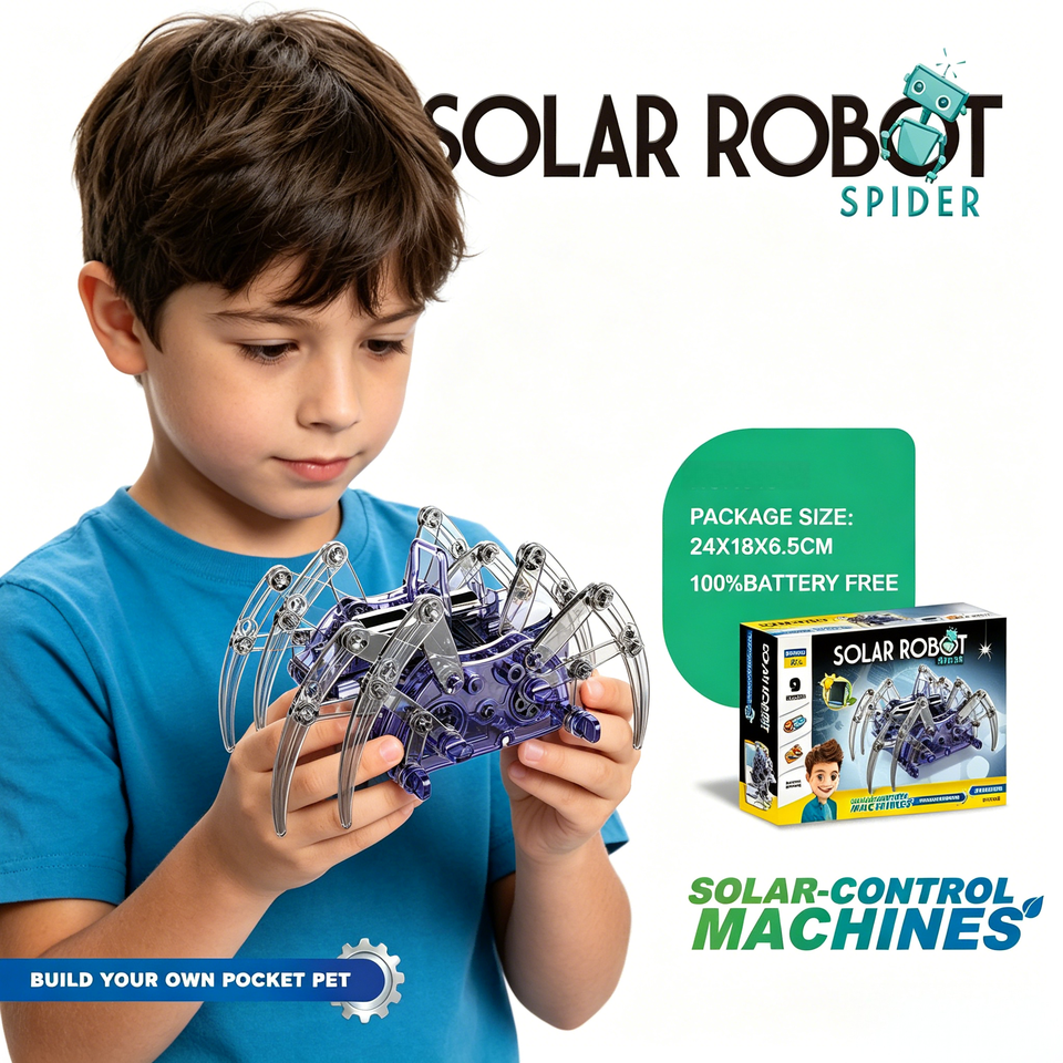 Spider Robot and Three in One Solar Robot Assembly Toy Bionic Science ...