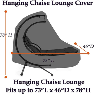 <span class=keywords><strong>Housse</strong></span> de rangement <span class=keywords><strong>pour</strong></span> <span class=keywords><strong>chaise</strong></span> <span class=keywords><strong>longue</strong></span> <span class=keywords><strong>suspendue</strong></span> de patio de 73 pouces et support, <span class=keywords><strong>housse</strong></span> de protection <span class=keywords><strong>pour</strong></span> hamac balançoire d'extérieur en acier courbé - Product Image 3