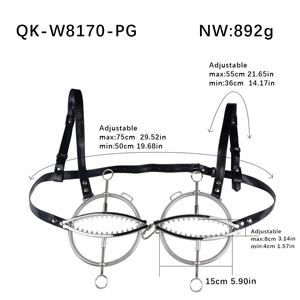 Pinzas de pecho metálicas de alta resistencia para mujer, pinzas de pezón con púas ajustables, juguetes sexuales de bondage brutal, venta al por mayor - Product Image 6