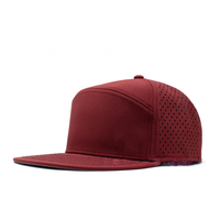 Gorra Deportiva de Béisbol Personalizada con Corte Láser, Perforada, Impermeable, con Parche de Goma con Logotipo en Relieve, de Secado Rápido, para Exteriores, de 6 Paneles