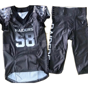 Nouvelle arrivée Uniforme de football américain personnalisé Ensemble de haute qualité en Offre Spéciale de couleur unique avec affichage du nom de l'équipe - Product Image 1