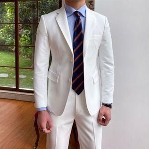 Traje de Negocios de 3 Piezas <span class=keywords><strong>para</strong></span> Hombre, Corte Entallado, 100% Lana, con Cuentas, Chaqueta, Chaleco y Pantalones, Ideal <span class=keywords><strong>para</strong></span> Bodas - Product Image 3