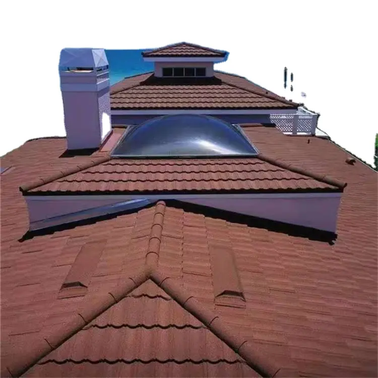 Schlussverkauf beliebte Farbe Stein beschichtete Stahldachziegel Metallschindel-Bedachung für Metallstruktur-Dach