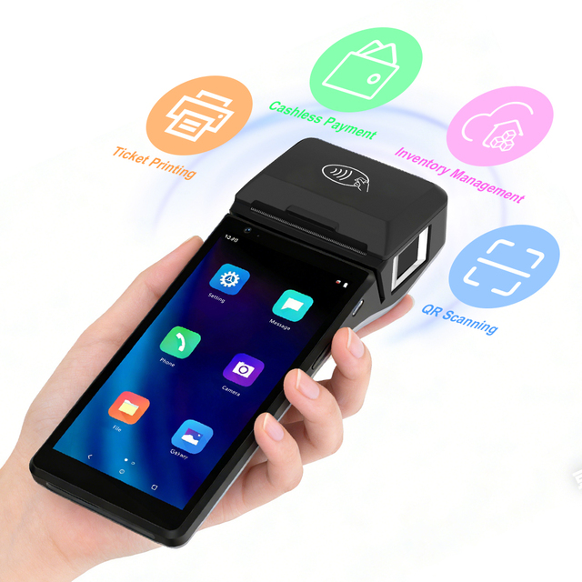 58mm Thermal Printer Pos Handheld Quad Core WIFI BT Scanner Point of Sale Payment Mobile Android POS Terminal Machine Z500