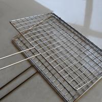 304/316 acier inoxydable barbecue gril grille antiadhésif extérieur cuisine accessoire soudé maille charbon de bois Gridiron Net flexion coupe