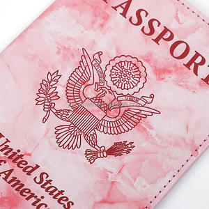 2023 abd pasaport cüzdanı kapak Combo PU deri kart tutucu s erkekler ve kadınlar için aşı ile kart tutucu doğrudan amerika'dan - Product Image 3